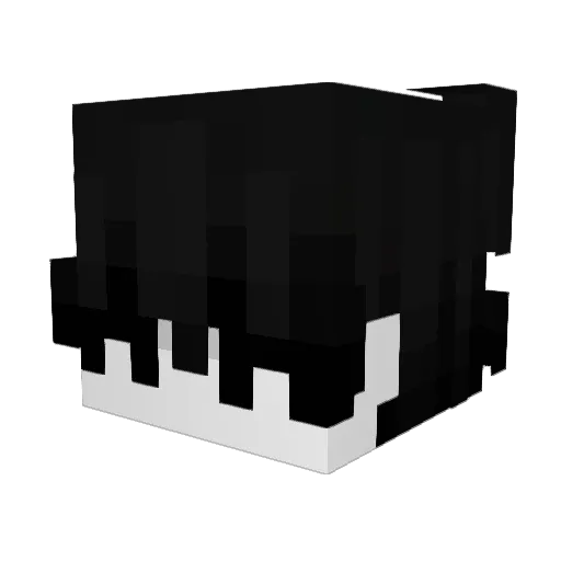 afkless Minecraft avatar head, 3D render