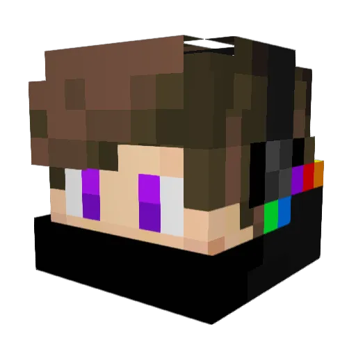 afkplayer345 Minecraft avatar head, 3D render