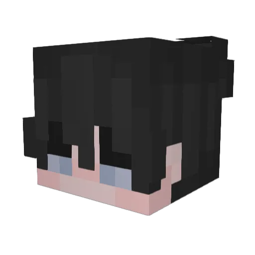afleck Minecraft avatar head, 3D render