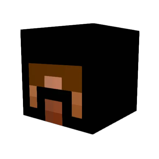 afloman Minecraft avatar head, 3D render