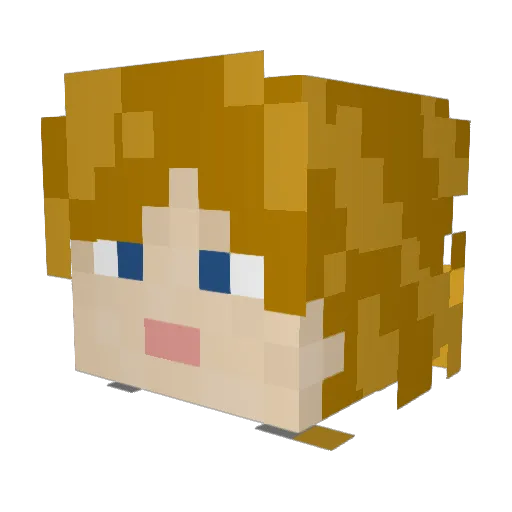 afm757 Minecraft avatar head, 3D render