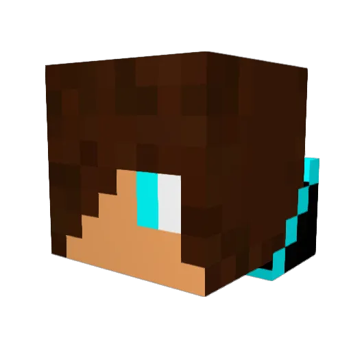 afmuse76 Minecraft avatar head, 3D render