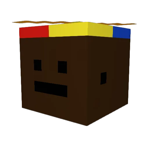 africanblud Minecraft avatar head, 3D render