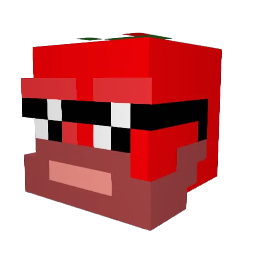 afriendlytomato Minecraft avatar head, 3D render