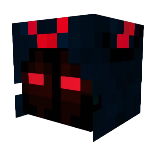 afrikanisch Minecraft avatar head, 3D render