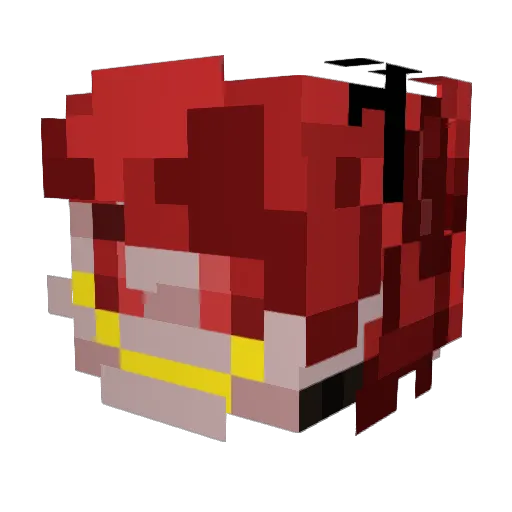 afroedi Minecraft avatar head, 3D render