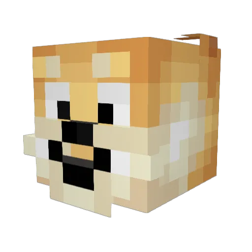 afte123 Minecraft avatar head, 3D render
