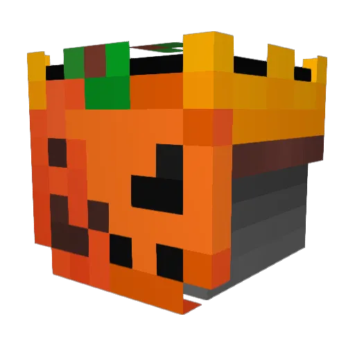 after_klain Minecraft avatar head, 3D render