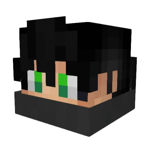 afterglovv_ Minecraft avatar head, 3D render