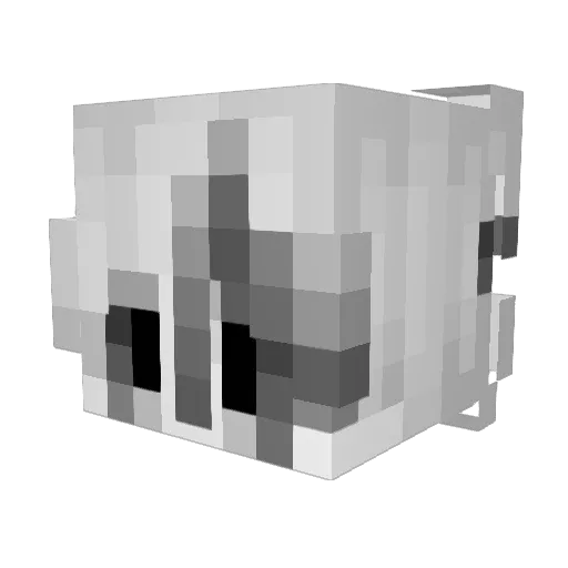 aftersunrising Minecraft avatar head, 3D render