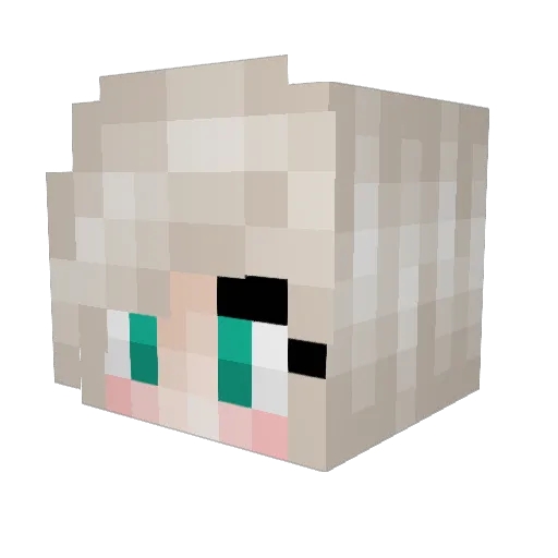 afterthesirens Minecraft avatar head, 3D render