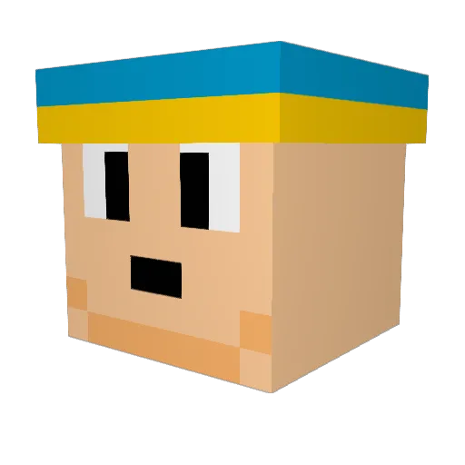 ag95 Minecraft avatar head, 3D render