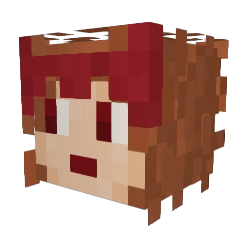 ag_iguess Minecraft avatar head, 3D render