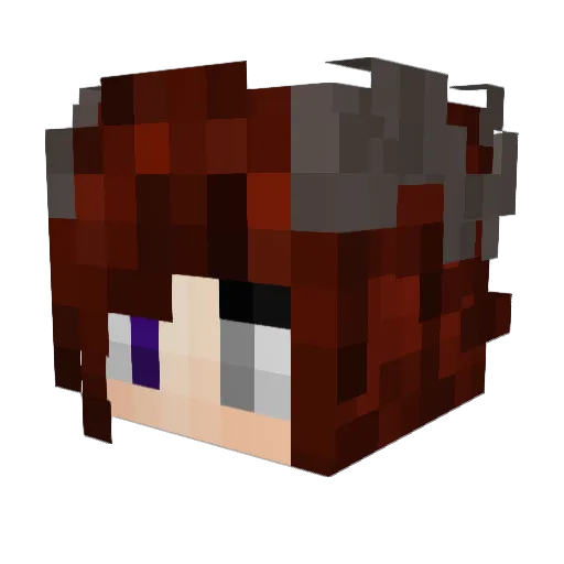 agadsir Minecraft avatar head, 3D render