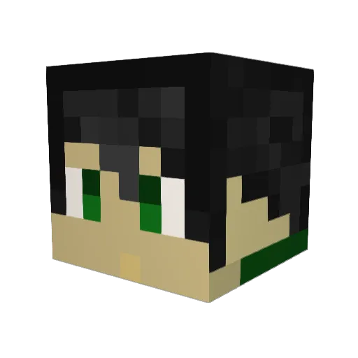 agarGT5 Minecraft avatar head, 3D render