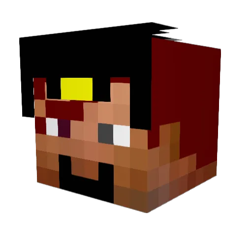 agarces98 Minecraft avatar head, 3D render