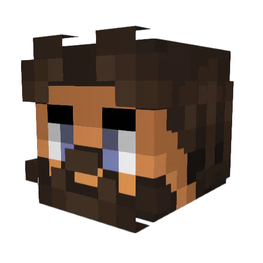 agarog124 Minecraft avatar head, 3D render