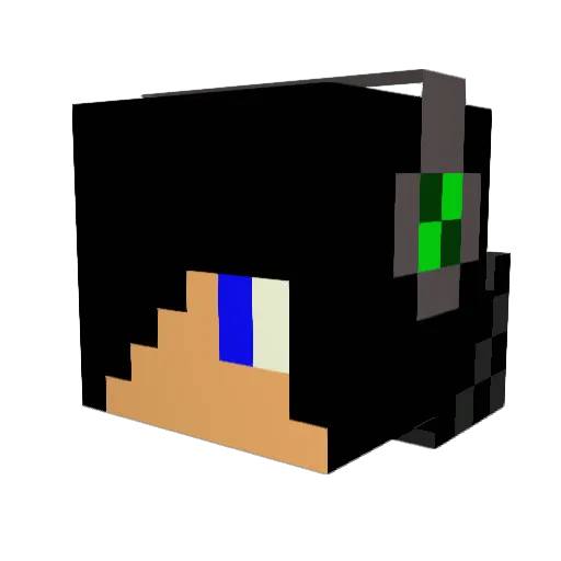 ageboo Minecraft avatar head, 3D render