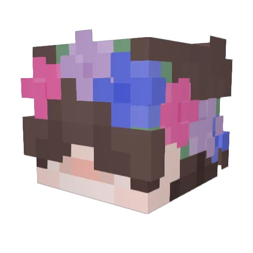 agedje Minecraft avatar head, 3D render