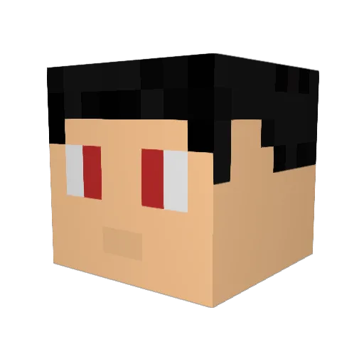 agent0192 Minecraft avatar head, 3D render