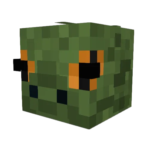 agent0915 Minecraft avatar head, 3D render