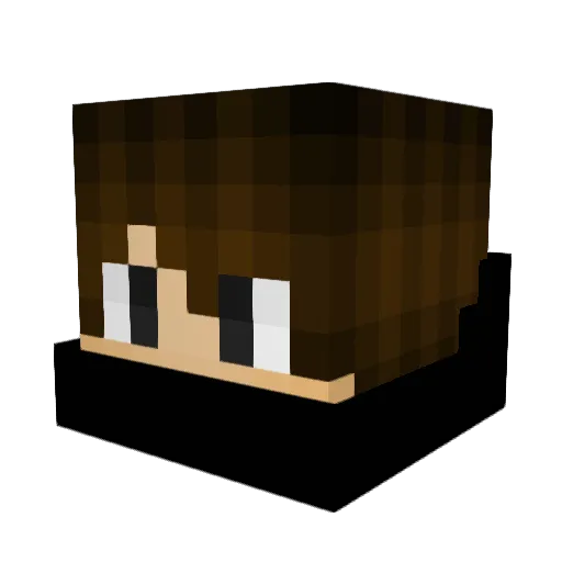 agent777777 Minecraft avatar head, 3D render