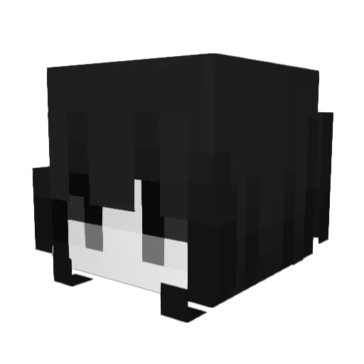 agentSquakles Minecraft avatar head, 3D render