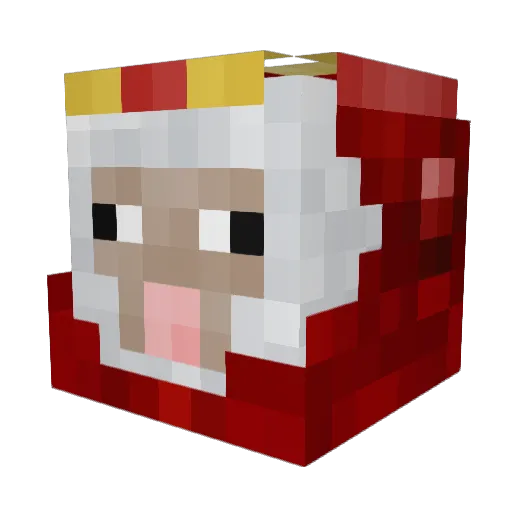 agent_aj Minecraft avatar head, 3D render