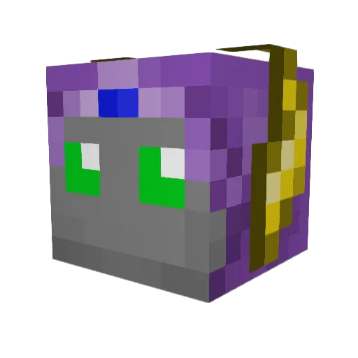 agent_m01 Minecraft avatar head, 3D render