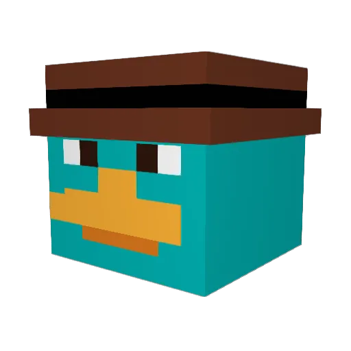 agent_stinky Minecraft avatar head, 3D render