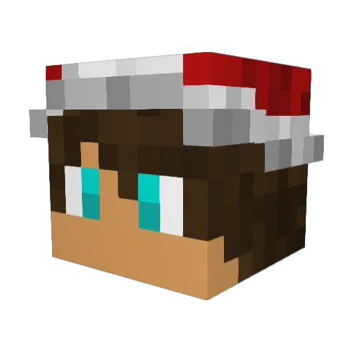 agentapple44 Minecraft avatar head, 3D render