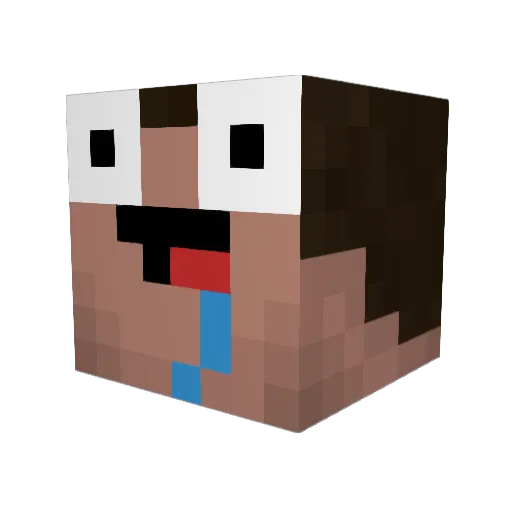agentgurke Minecraft avatar head, 3D render