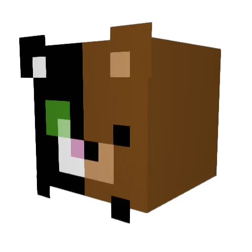 agentkay Minecraft avatar head, 3D render