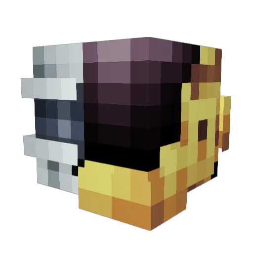 agentpaf Minecraft avatar head, 3D render