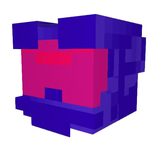 agentpasta Minecraft avatar head, 3D render