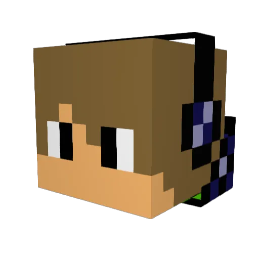 agentpepino Minecraft avatar head, 3D render