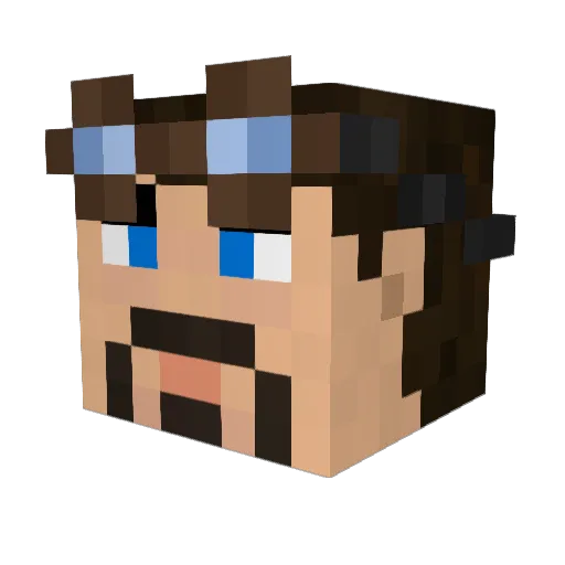 agentplop14 Minecraft avatar head, 3D render