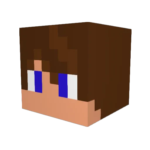 agentstift Minecraft avatar head, 3D render