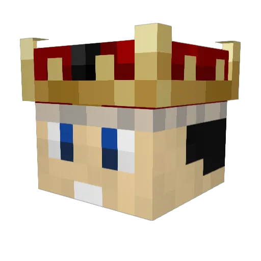 ageo Minecraft avatar head, 3D render