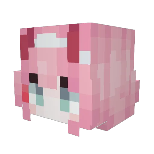 ager123f Minecraft avatar head, 3D render