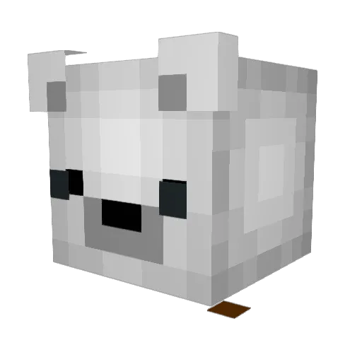 agersbach Minecraft avatar head, 3D render
