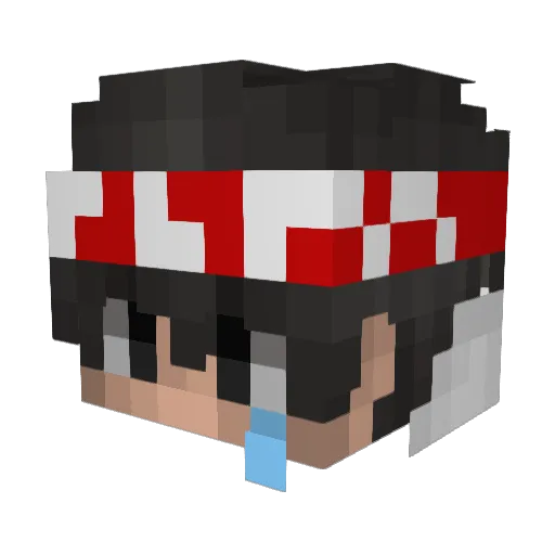agfdx Minecraft avatar head, 3D render