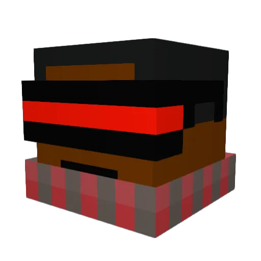 agge1337_ Minecraft avatar head, 3D render