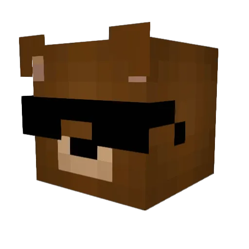 agkats Minecraft avatar head, 3D render