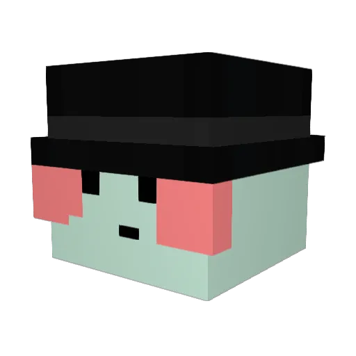 agmire Minecraft avatar head, 3D render