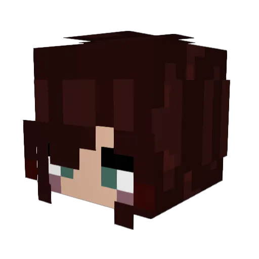 agmsx Minecraft avatar head, 3D render