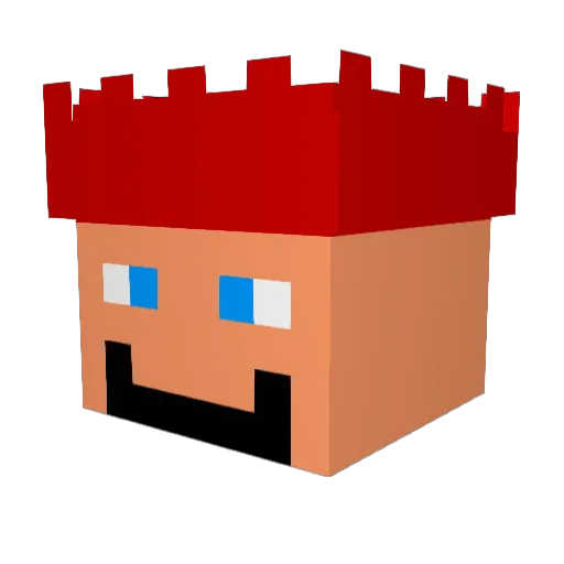 agmxbox5 Minecraft avatar head, 3D render