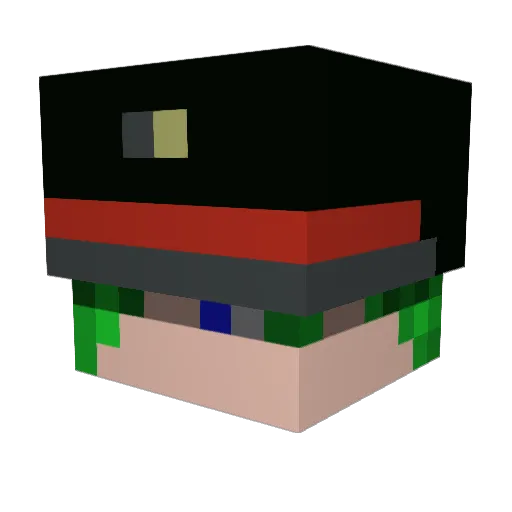 agnath Minecraft avatar head, 3D render