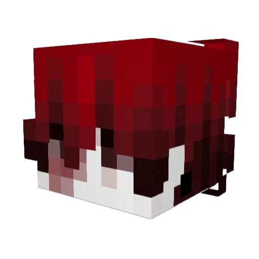 agnstin Minecraft avatar head, 3D render