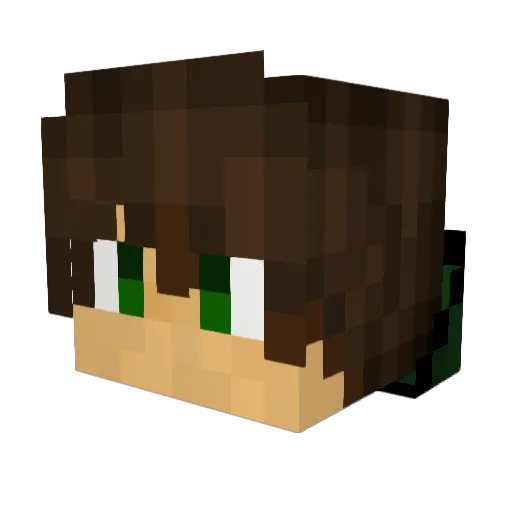 agoodhusky Minecraft avatar head, 3D render